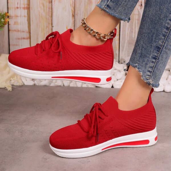 Women's Fashion Casual Fly-knit Sneakers - Image 4