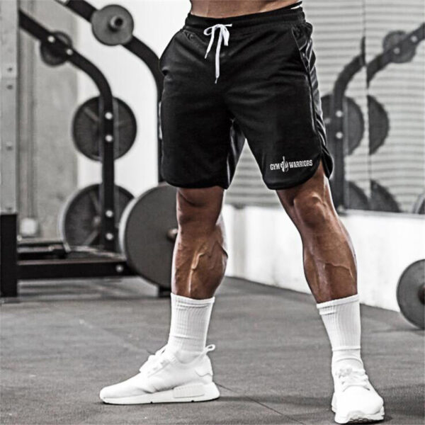 Summer Brand Mesh Quick Dry Fitness Shorts Men Gym Knee - Image 4